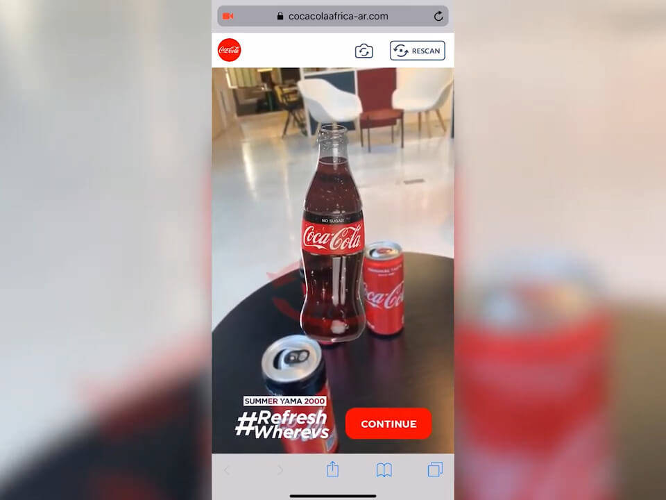 Web AR - Coca Cola